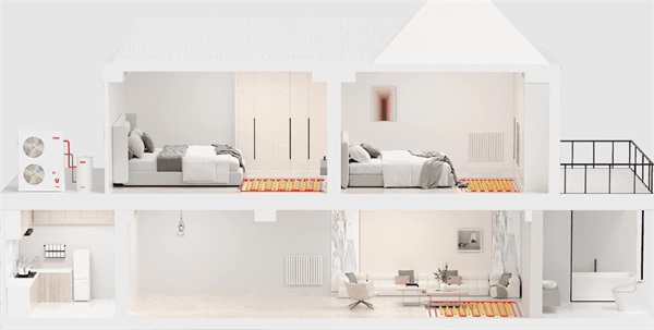 用戶歡迎的別墅空氣能采暖設備