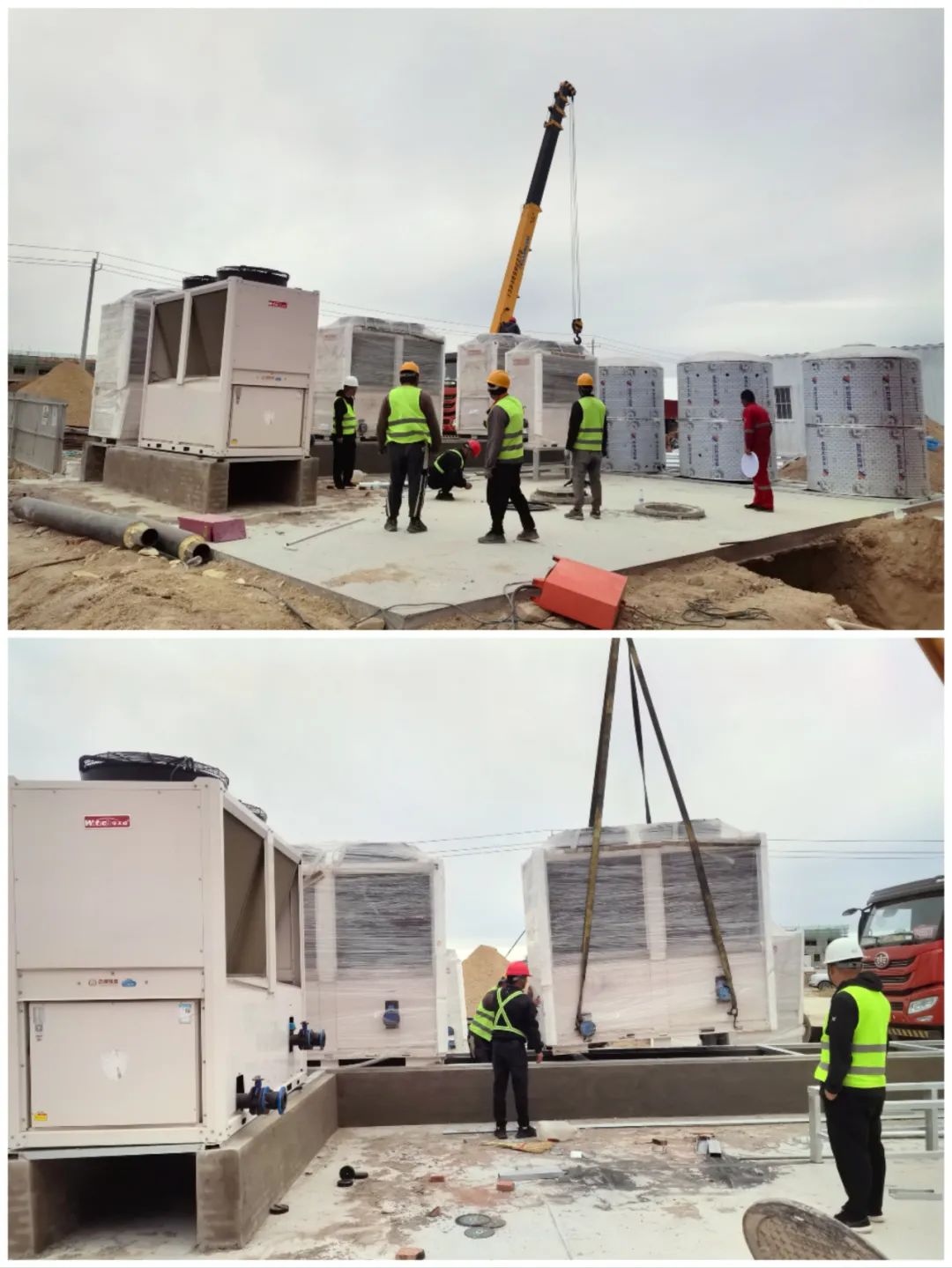 國慶佳節，華天成奮戰一線助力蒙牛集團供暖和熱水項目節能減碳！